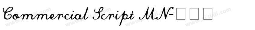 Commercial Script MN字体转换